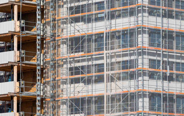 andaime para construção