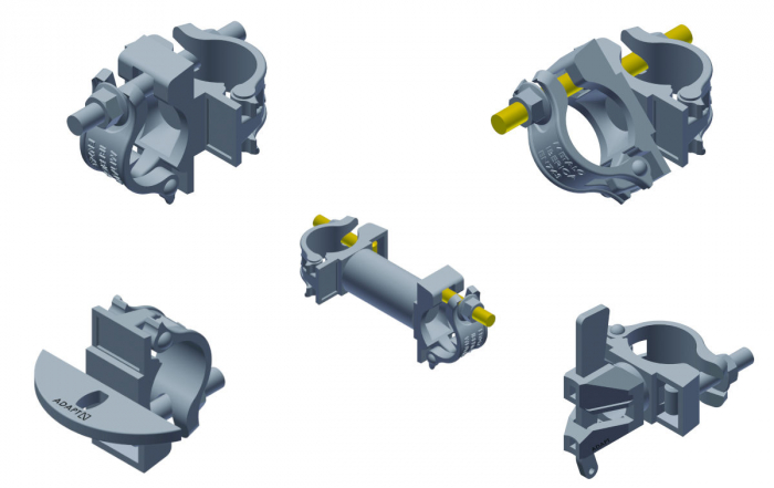 Abraçadeiras para andaimes
